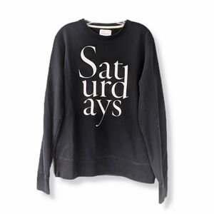 Saturdays NYC Surf Black Logo Casual Saturday Sweatshirt